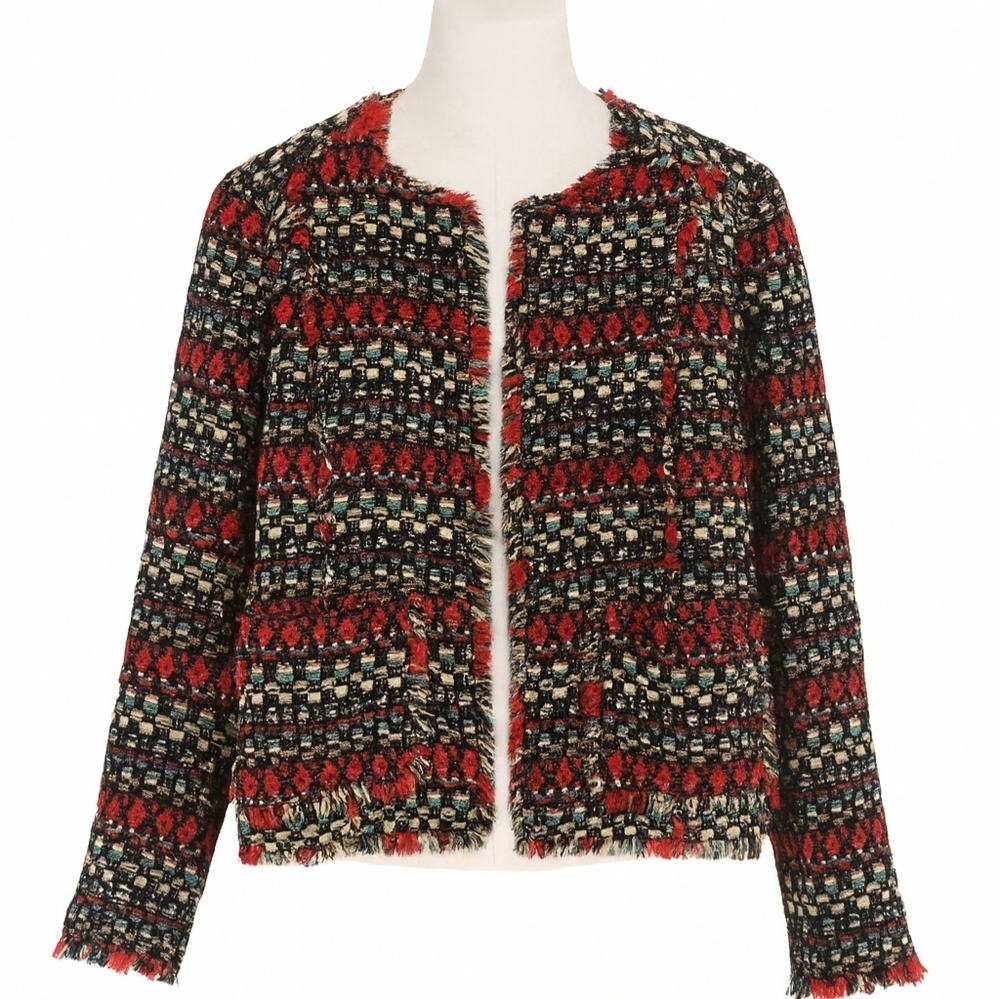 Truth and Pride Tweed Blazer Jacket Teacher Office Layers